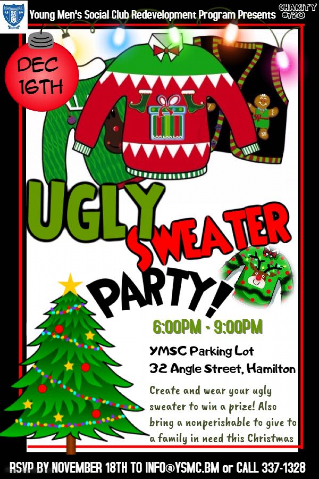 Social Club Ugly Sweater Youth Christmas Party