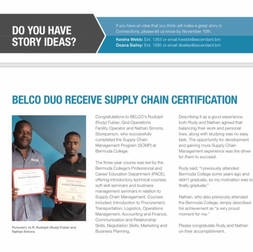 Nathan Simons Receive Supply Chain Certification